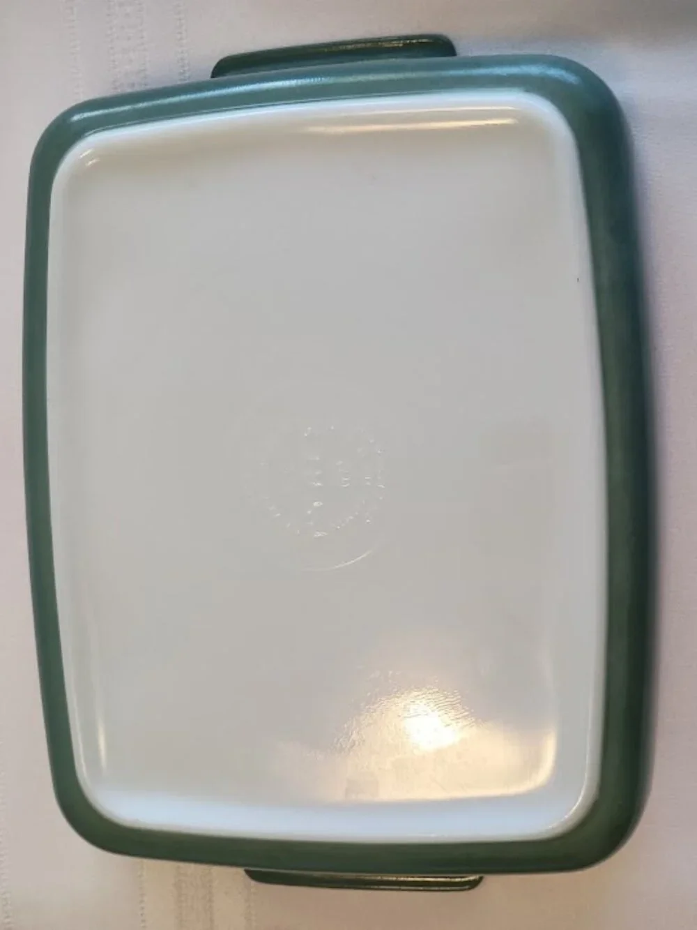 Vintage PYREX 1953 Promo Heinz 507B Green Rectangle Casserole Dish